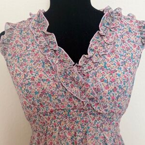 Future State Floral Sleeveless Pink Dress in Small